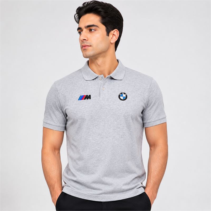 تن خور پولوشرت جودون طوسی BMW (گلدوزی)