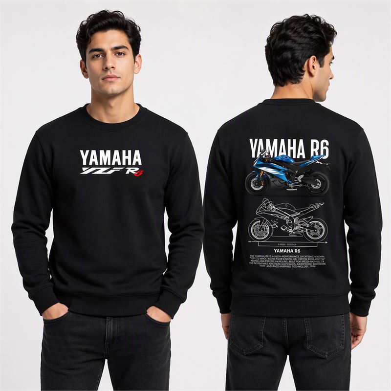 تن خور دورس پنبه‌ای مشکی یاماها YZF R6