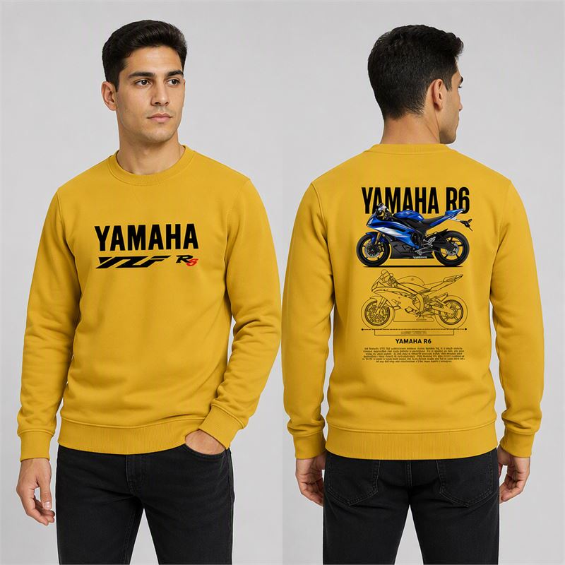 تن خور دورس پنبه‌ای خردلی یاماها YZF R6