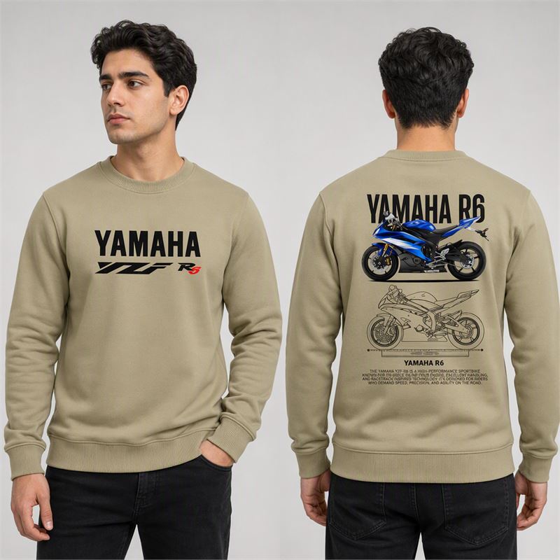 تن خور دورس پنبه‌ای کرمی استخوانی یاماها YZF R6