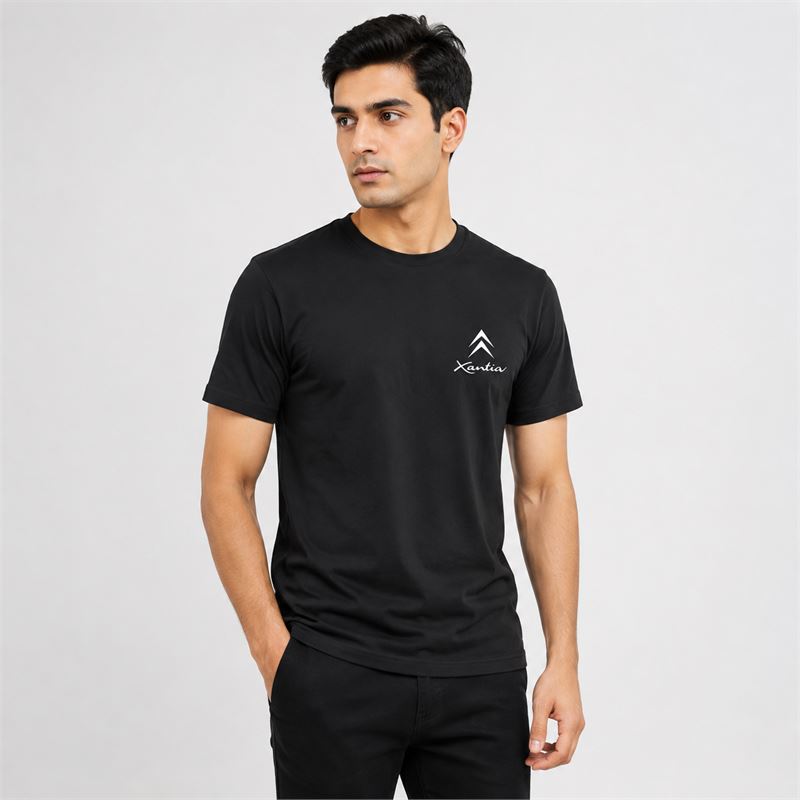 تن خور تیشرت پنبه ای مشکی زانتیا