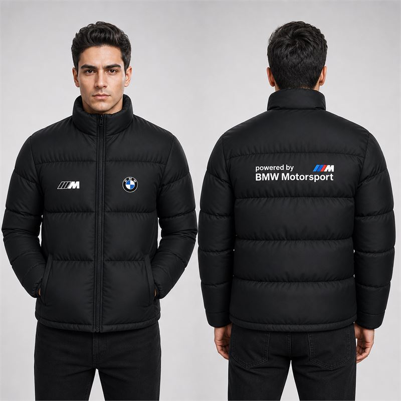 تن خور کاپشن پافر زمستانی مشکی BMW