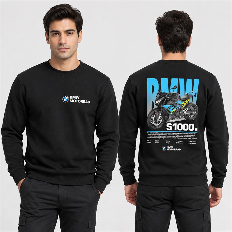 تن خور دورس پنبه‌ای مشکی موتور BMW S1000R