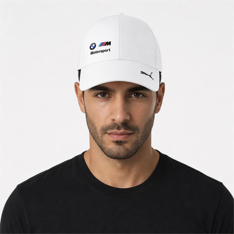 تن خور کلاه کتان سفید BMW Motorsport