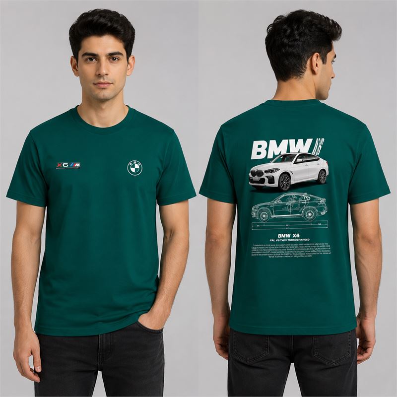 تن خور تیشرت پنبه ای کله غازی BMW X6