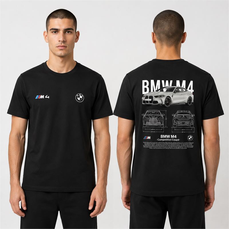 تن خور تیشرت پنبه ای مشکی BMW M4