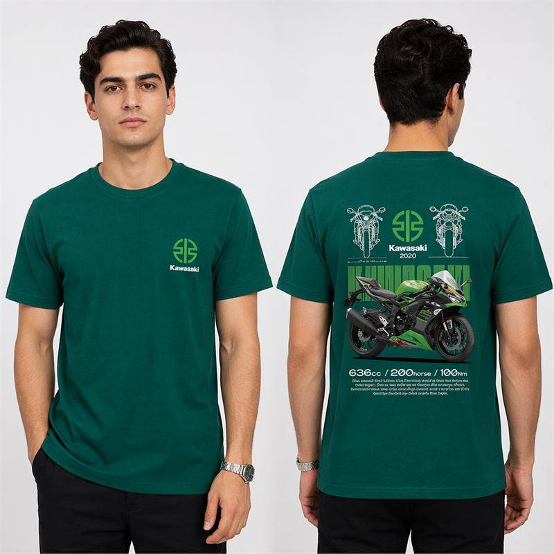 تن خور تیشرت پنبه‌ای کله غازی کاوازاکی نینجا ZX-6R