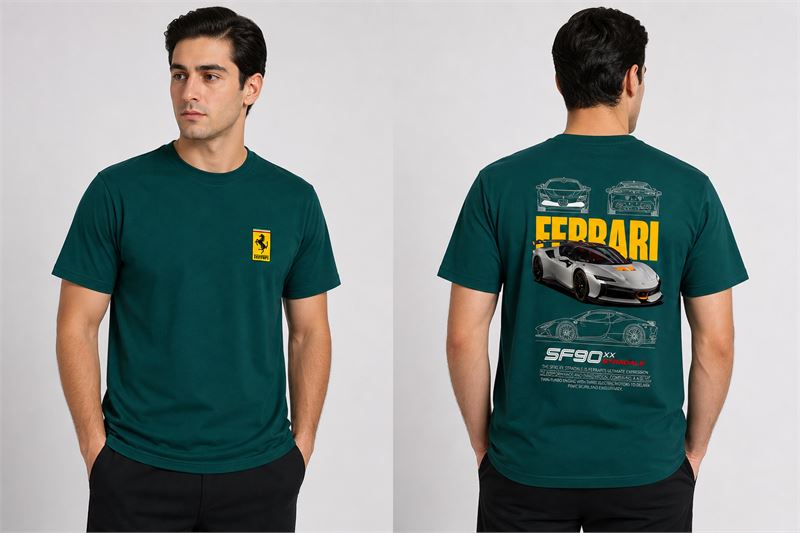 تن خور تیشرت پنبه‌ای کله غازی فراری SF90