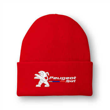 کلاه بافت قرمز پژو (گلدوزی)