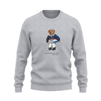 دورس پنبه ای طوسی ملانژ خرس پولو