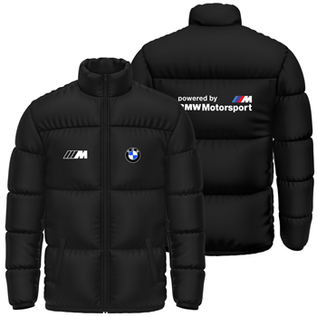 کاپشن پافر زمستانی مشکی BMW