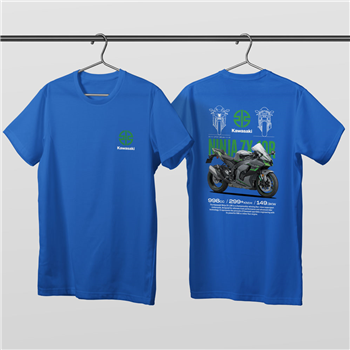 تیشرت پنبه ای آبی کاوازاکی نینجا ZX-10R