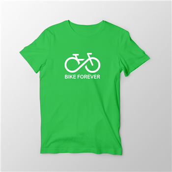 تیشرت سبز Bike forever