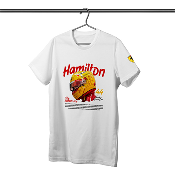 تیشرت پنبه ای سفید لوئیس همیلتون