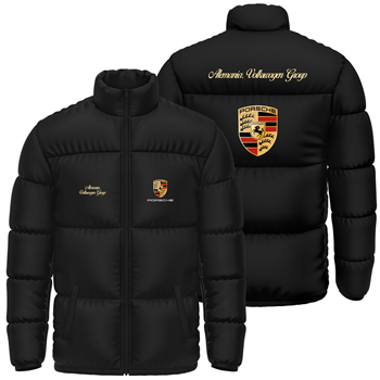 کاپشن پافر زمستانی مشکی پورشه