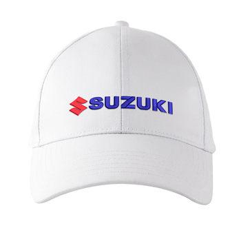 کلاه کتان سفید سوزوکی (گلدوزی)