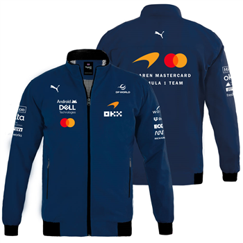 کاپشن بهاری سرمه ای مکلارن فرمول یک 2026