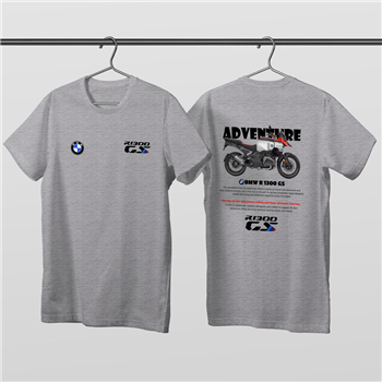تیشرت پنبه ای طوسی موتور BMW GS R1300