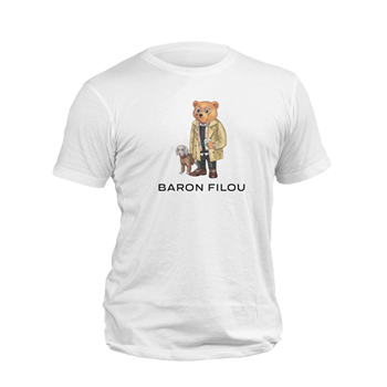 تیشرت سفید خرس Baron filou