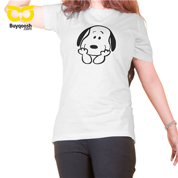 تیشرت سفید زنانه Snoopy