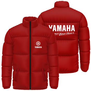 کاپشن پافر زمستانی قرمز یاماها