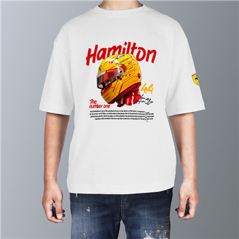 تیشِرت پنبه ای اور سفید لوئیس همیلتون